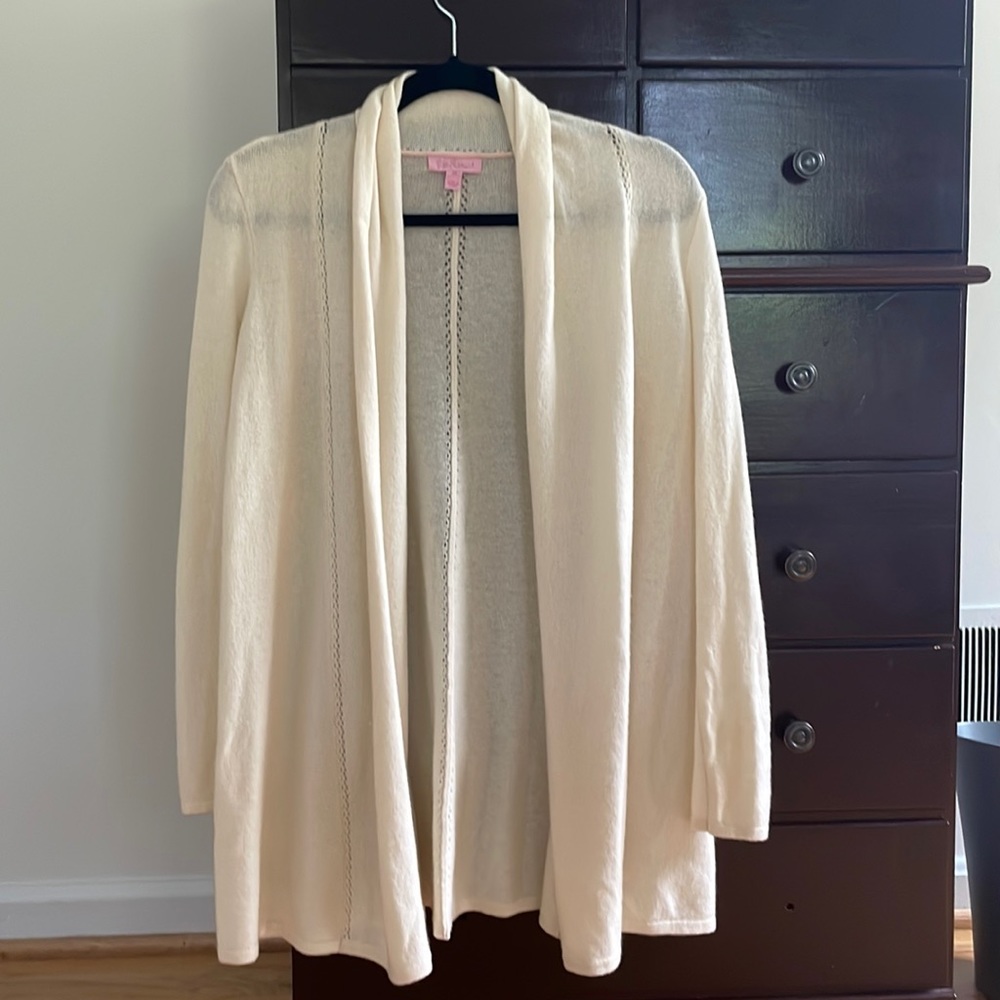 Lilly Pulitzer cashmere open cardigan size XS